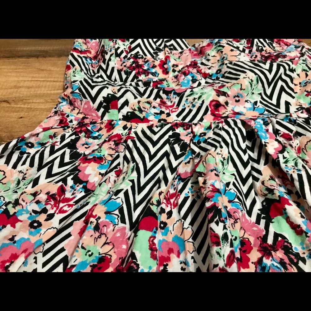 ⬇️⚡️ Floral Patterned Strapless Dress - Picture 4 of 13